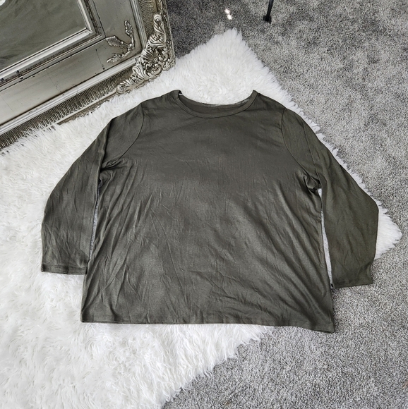 Ava & Viv Olive Green Long Sleeve Top. Size 4X. New. - Picture 2 of 7